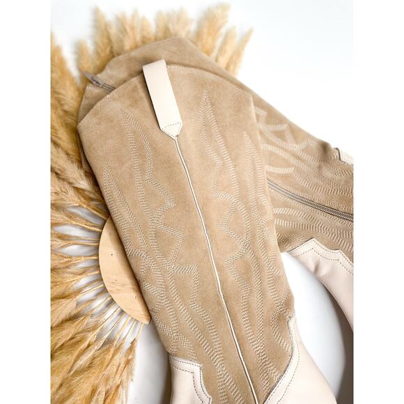 Coconuts by Matisse Alpine Embroidered Western Boots Size 8 Knee High Cowgirl - Picture 3 of 11